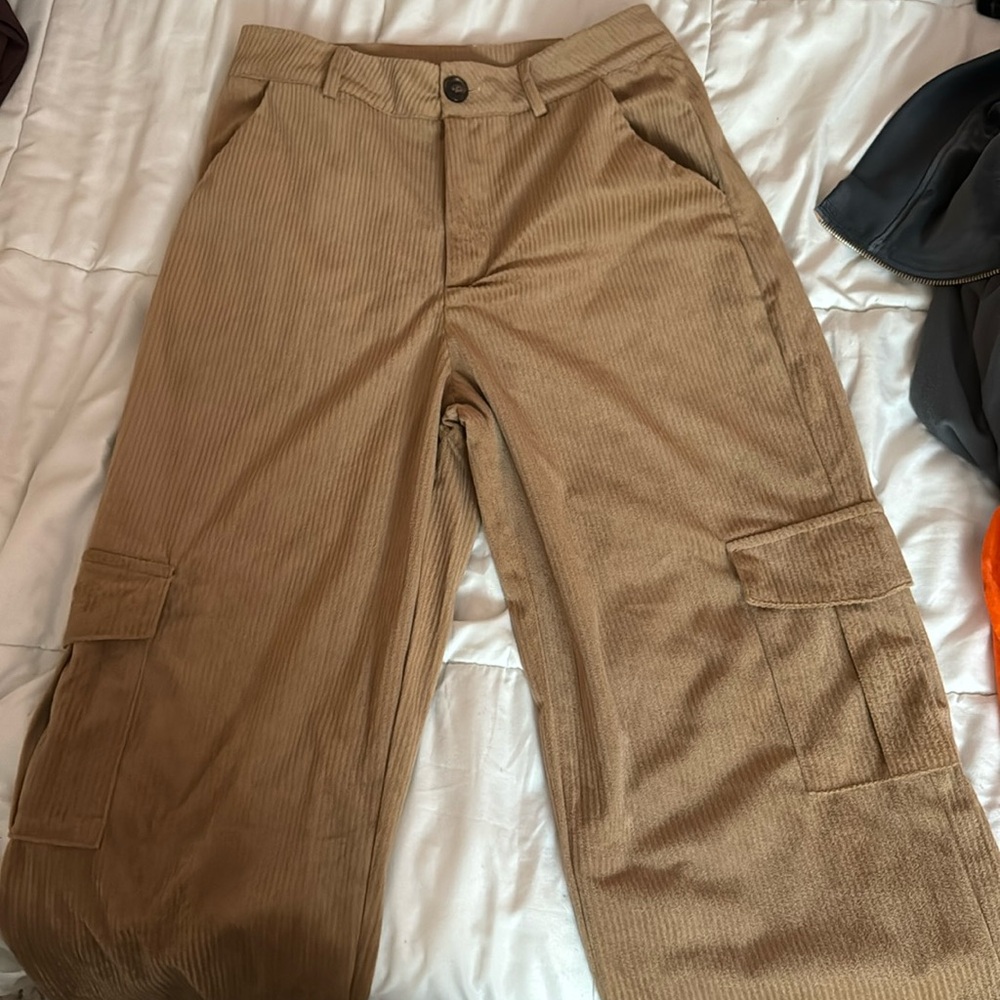 brown shein cargo pants super comfy